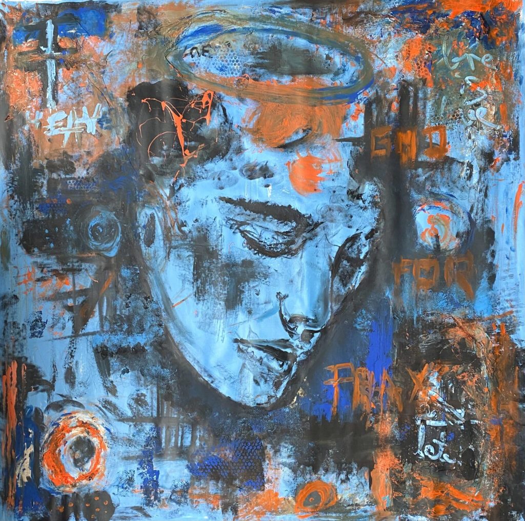 Peinture faciale "Heaven" par François Farcy